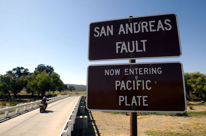 The San Andreas fault has been very quiet of late 