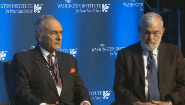 Saudi Prince Turki al-Faisal and Israeli Major Gen (res.) Yaakov Amidror at a rare public event together in Washington. Prince Turki explicitly warned against a Donald Trump presidency, while Yaakov declined to weigh in on the candidate.
