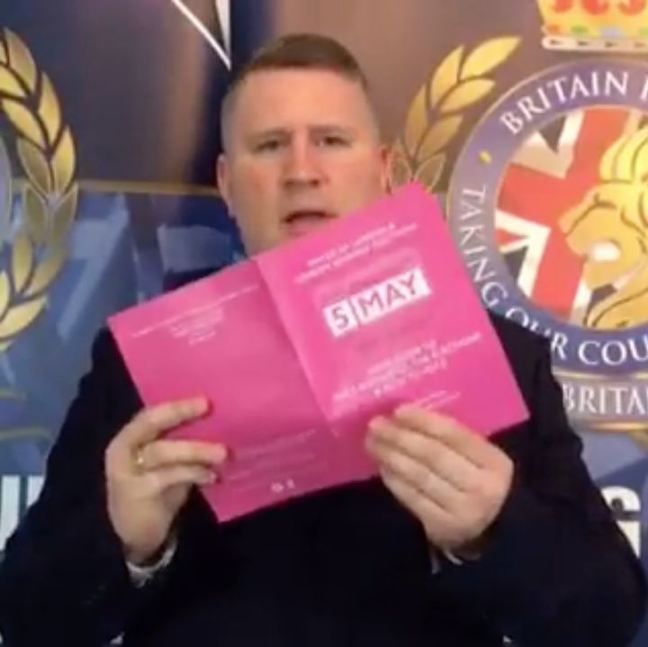 Paul Golding in a video released on Thursday