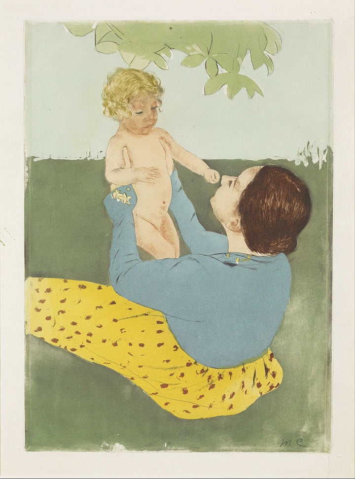 Mary Cassatt, "Under the Horse-Chestnut Tree," 1896-97