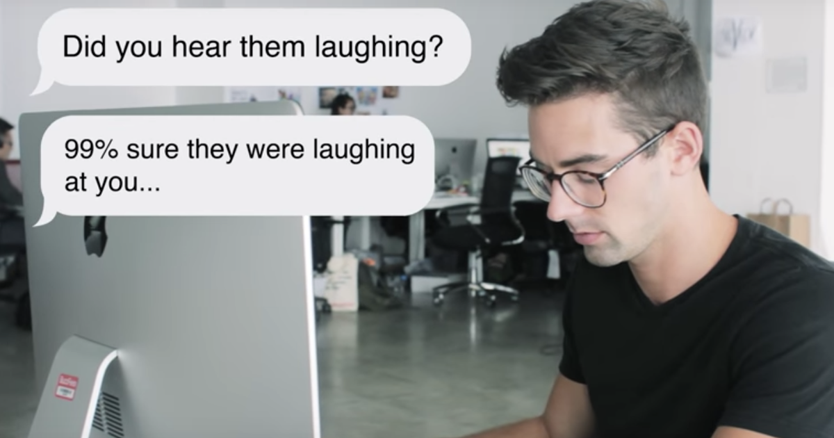 If Your Anxiety Could Text, It'd Say Some Totally Pointless Stuff ...