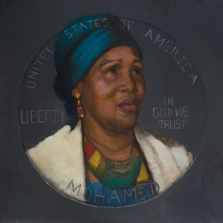 Sylvia Maier's portrait of Hawa Bah, mother of Mohamed Bah, who was shot and killed by New York City police on September 25, 2012.