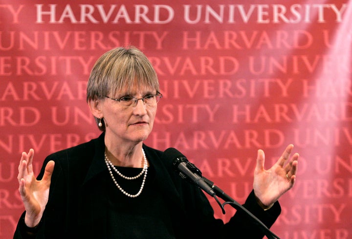 Harvard University will sanction students who join unrecognized single-gender clubs, President Drew Faust said Friday.