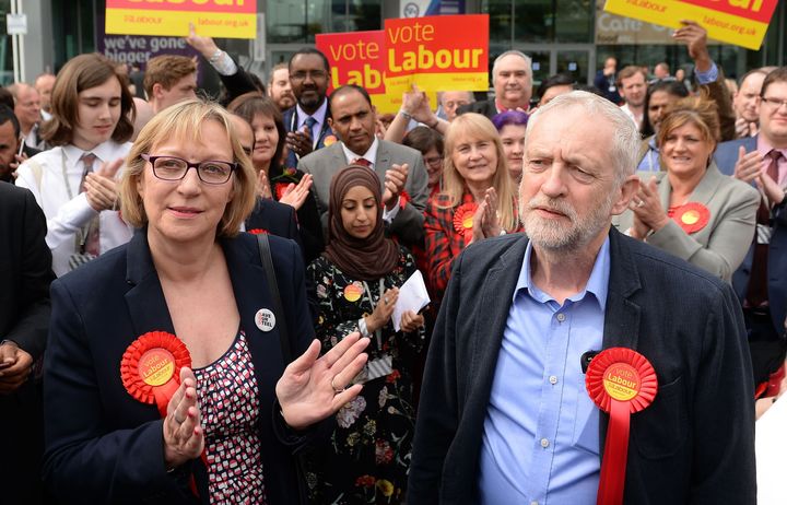 Jeremy Corbyn congratulates new Sheffield Brightside MP Gill Furniss