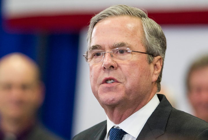 Former Florida Gov. Jeb Bush (R) says he won't vote for his party's presidential nominee in November.