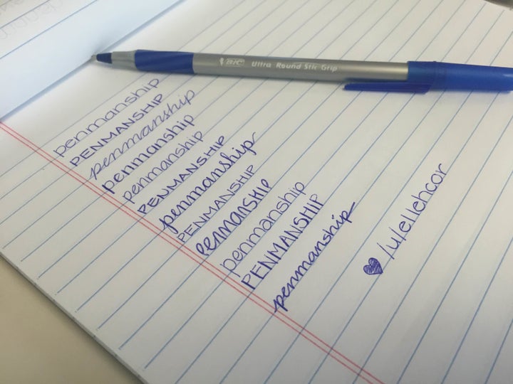 25 Samples Of Perfect Penmanship That Are Totally On Point | HuffPost