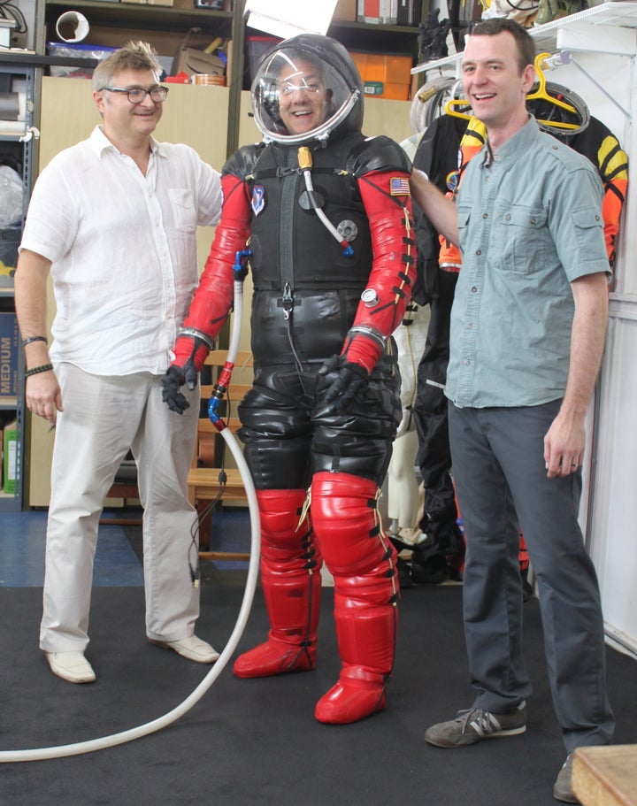 Ted Southern blends his costume design know-how with Nikolay Moiseev's spacesuit construction background to create award-winning, cutting edge space garments for NASA.