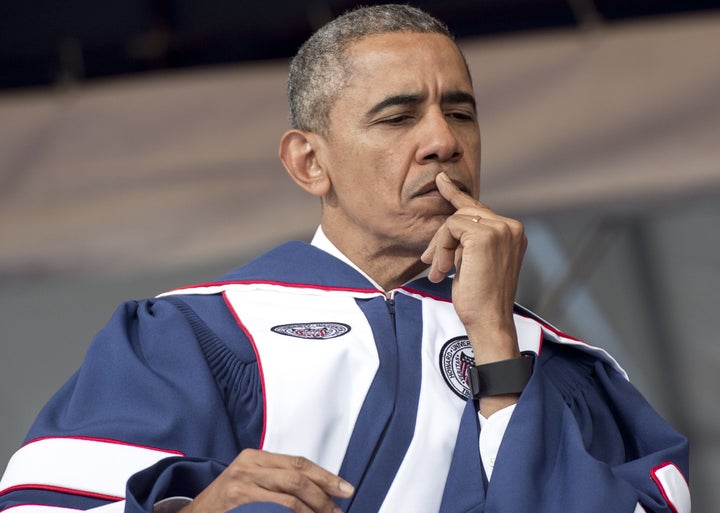 President Barack Obama urged graduates to continue the work of improving the lives of African Americans during his commencement address at Howard University on Saturday.