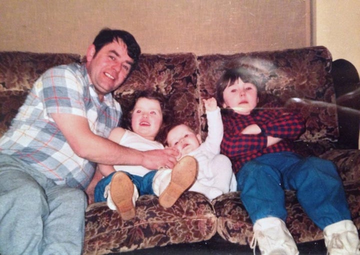 80's flashback: Me (baby) with my dad and my sisters.