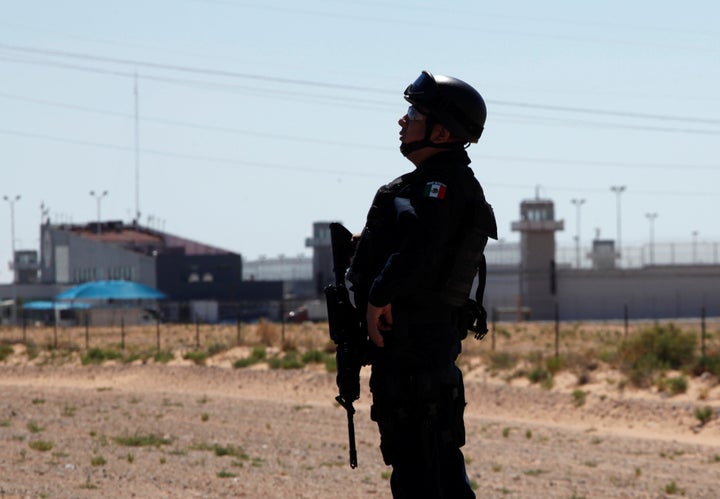 On Saturday, Guzman was moved from a jail in central Mexico to a prison in Ciudad Juarez, a northern city on the U.S. border, pictured above.