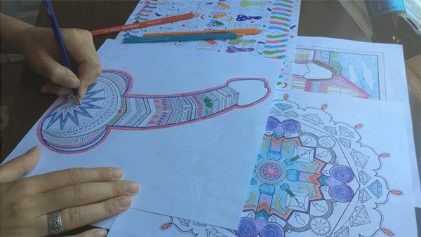 "Our mission is to create a fun alternative to the boring adult coloring books out there," Jen said.