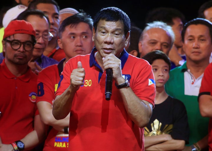 Philippine president candidate Rodrigo Duterte was leading the polls as unofficial presidential election results poured in on Monday. Duterte's defiance of political tradition has drawn comparisons with the U.S.' Donald Trump.