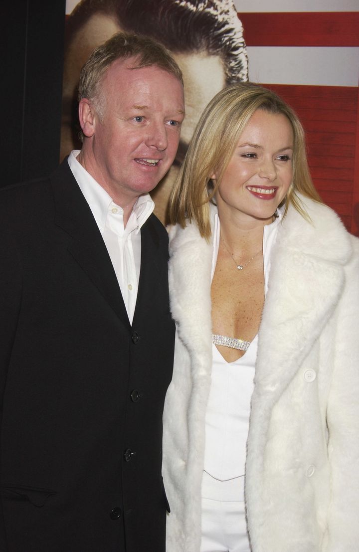 Amanda Holden and Les Dennis in 2001