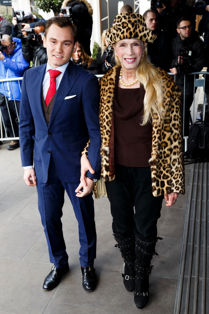 <strong> Lady C and her son</strong>