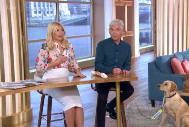 Holly claimed she was lucky not to have sworn on the daytime show