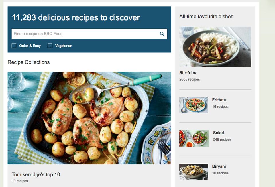 Keep a huge vault of online recipes