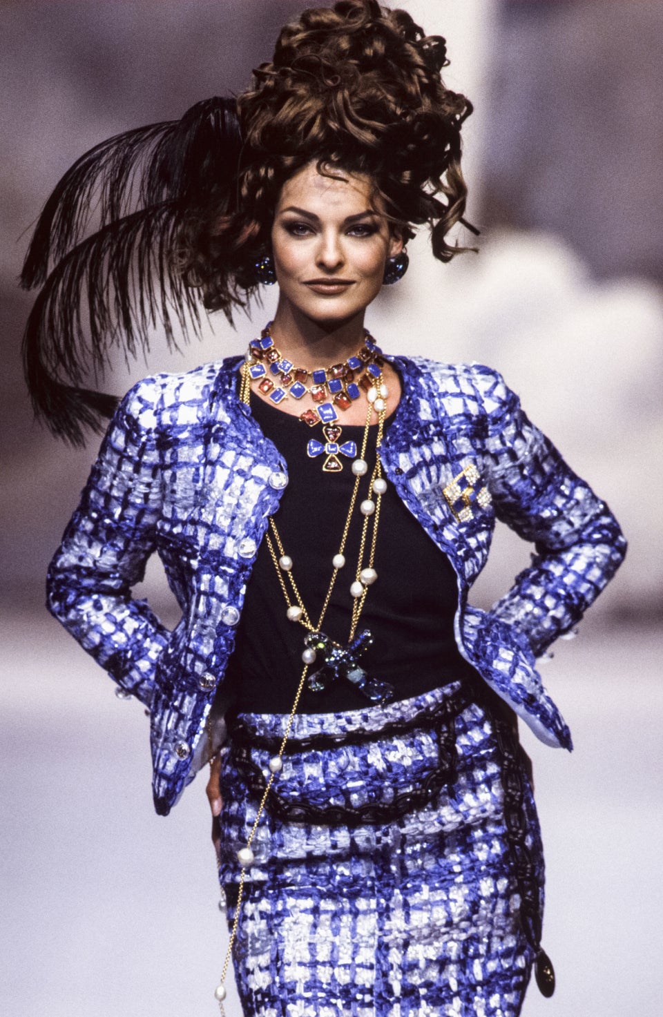 Pictures of the Chanel Runway from 1996: Cindy Crawford, Naomi