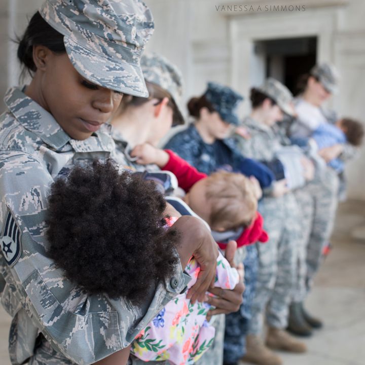 "I have learned that many active duty moms are struggling to find support to continue nursing and pumping on they return to work full-time," said Simmons.