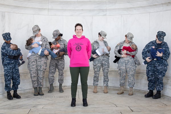 7 Powerful Photos Of Military Moms Breastfeeding In Uniform Huffpost