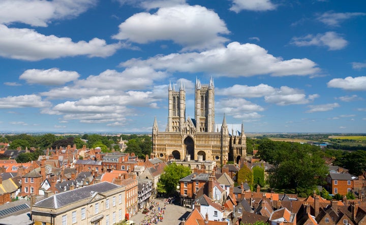 Lincoln, Lincolnshire (city and cathedral pictured)