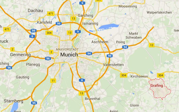 The incident happened at a train station in Grafing, 30km from the city of Munich
