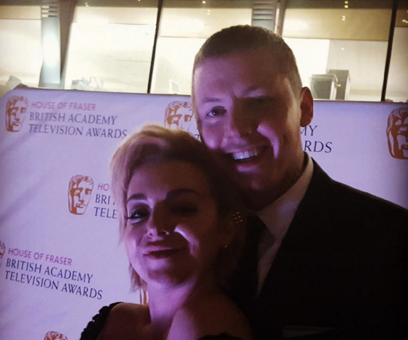 <strong>Hanging out with Professor Green at the BAFTA Awards on Sunday evening</strong>