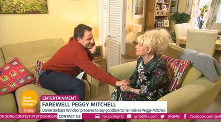 Barbara was comforted by GMB's Richard Arnold during the interview