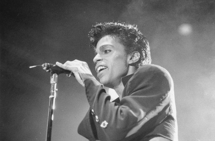 Prince performing in Germany in 1986. 