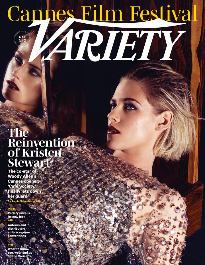 Kristen Stewart on the cover of Variety's special Cannes issue. 