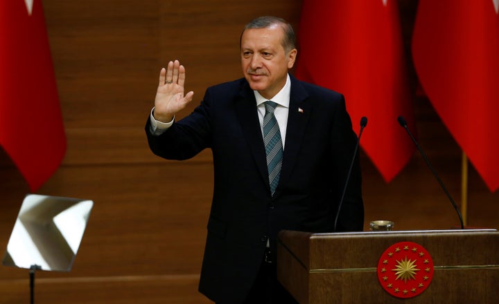 A German court threw out a request by Turkish President Tayyip Erdogan for an injunction preventing the CEO of Germ