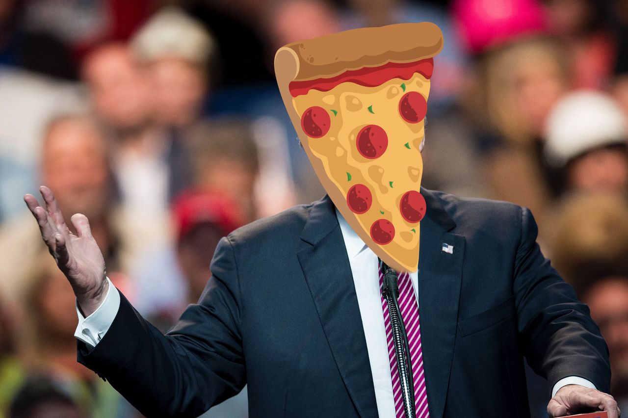 Online dating app Bumble found that their "Pizza for President" filter got more right swipes than their Trump one. 