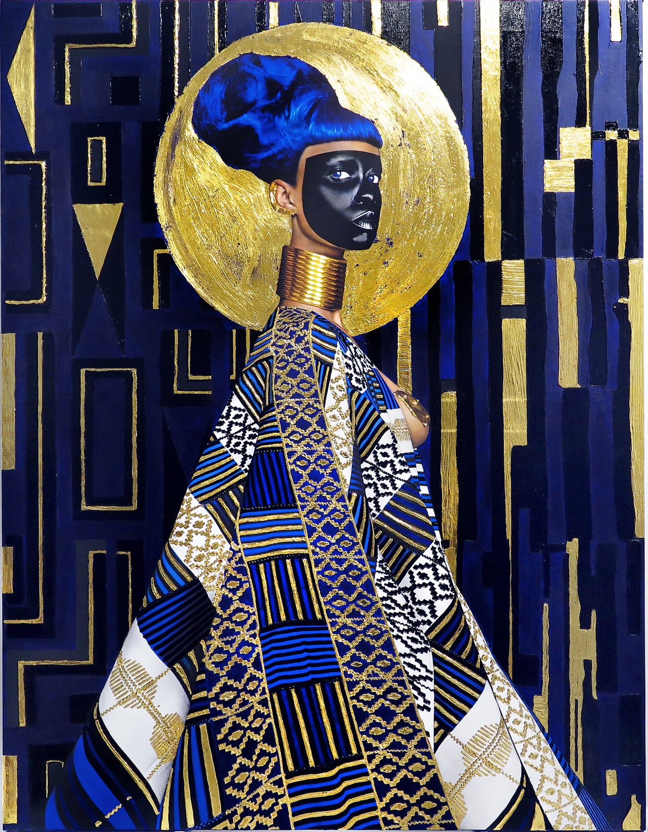Artist s Dazzling Self Portraits Explore The Cosmic Power Of Gold artist-s-dazzling-self-portraits-explore-the-cosmic-power-of-gold