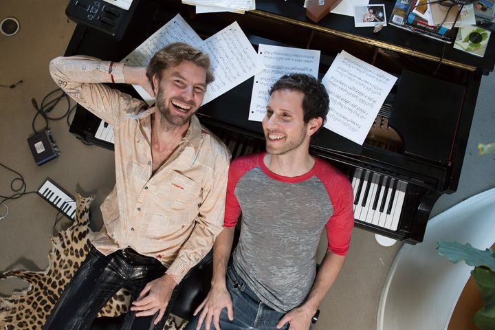 New York theater writers Lance Horne (left) and Drew Brody have teamed up for a five-song EP, "A Little Single." 