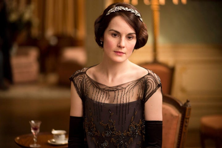 Michelle as Lady Mary Crawley in 'Downton Abbey'.