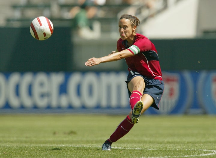 Former U.S. Women's National Team defender Kate Markgraf will become the first woman to call a major men's soccer tournament