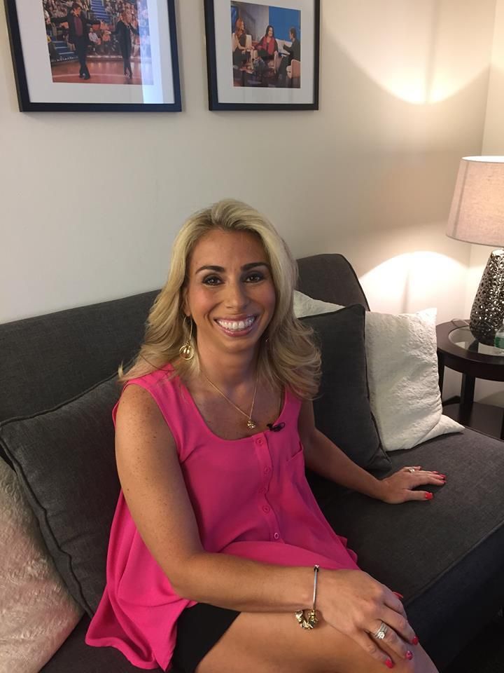 Stacey Chillemi backstage at the Dr. Oz Show
