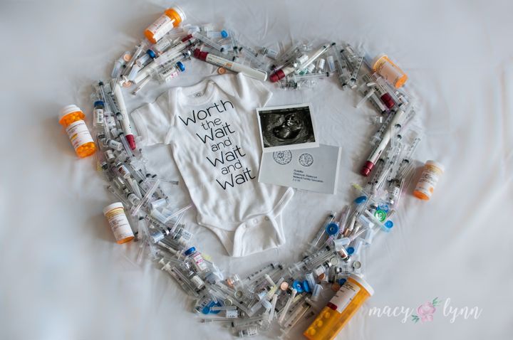 In her pregnancy announcement photo, Macy Rodeffer acknowledged her long journey with IVF.