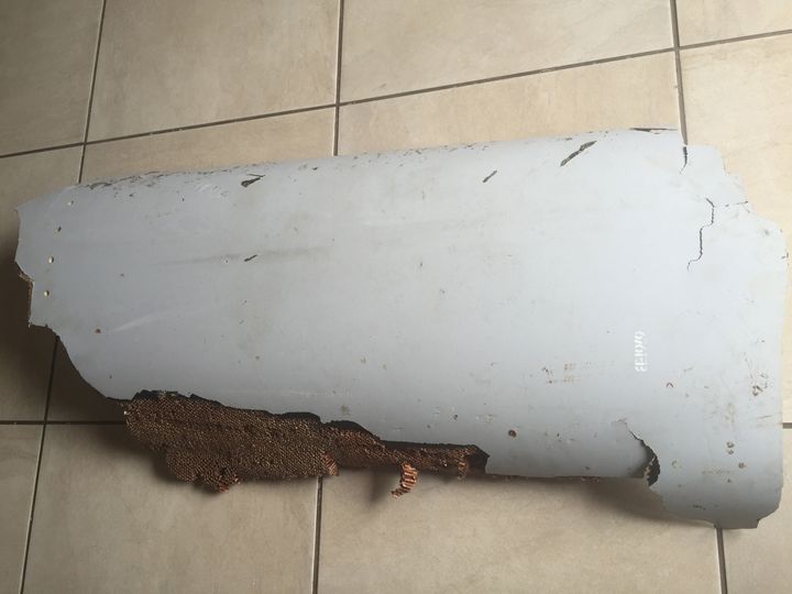 This piece of debris was found by a South African family off the Mozambique coast in December 2015.