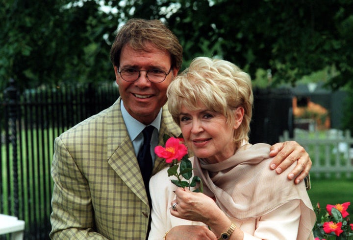 Longtime friends Sir Cliff and Gloria Hunniford