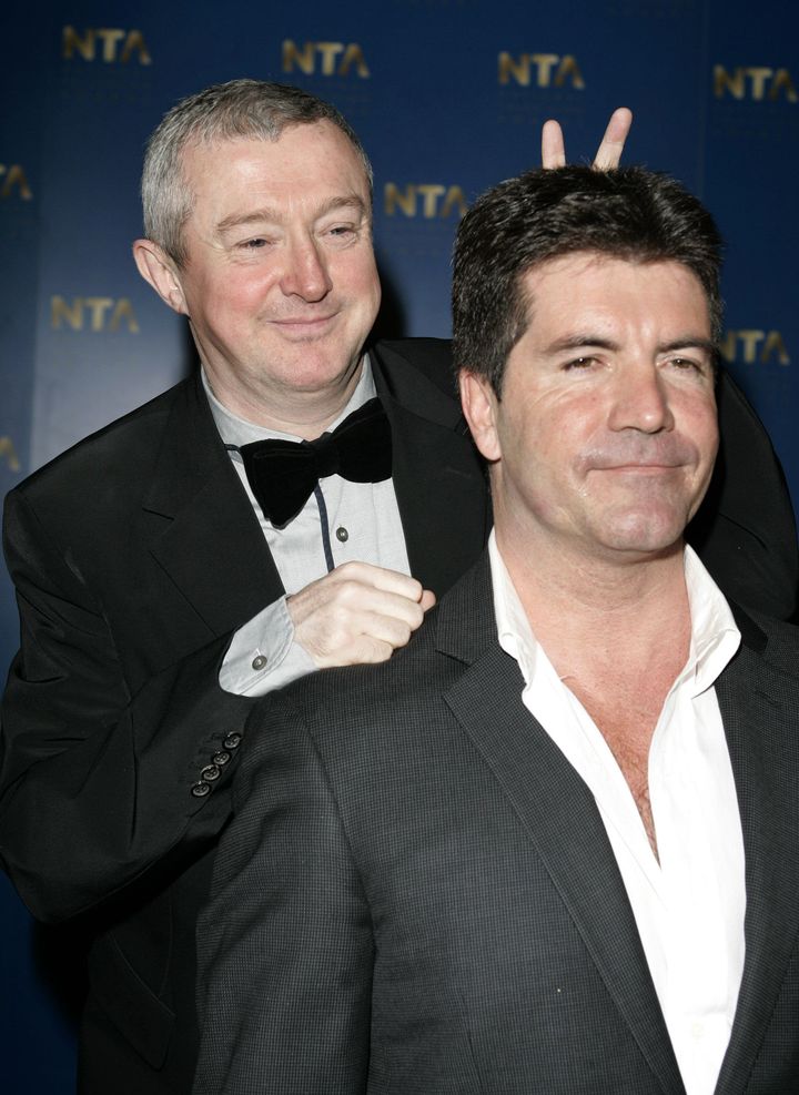 Louis Walsh and Simon Cowell in the early days of 'The X Factor'