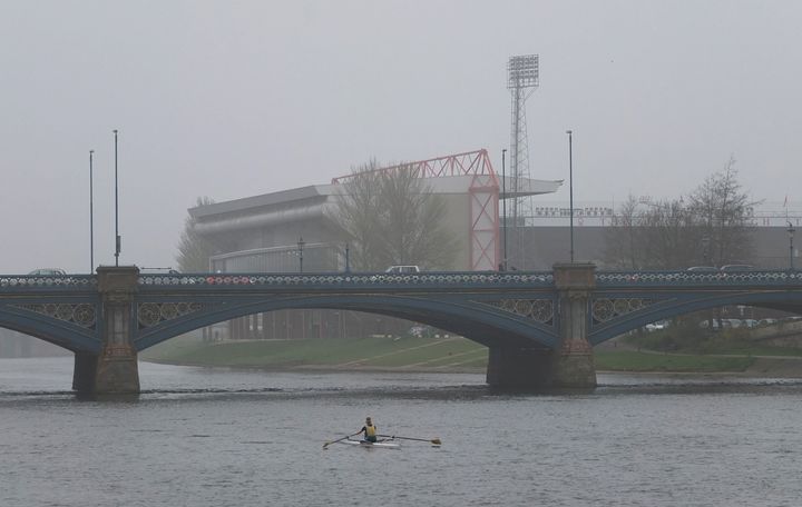 The river Trent in Nottingham, which has been named as a dangerously air polluted city.