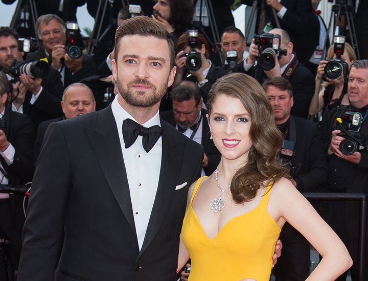 Justin Timberlake and Anna Kendrick attend the screening of "Cafe Society" at the opening gala of the annual 69th Cannes Film Festival on May 11, 2016 in Cannes, France.