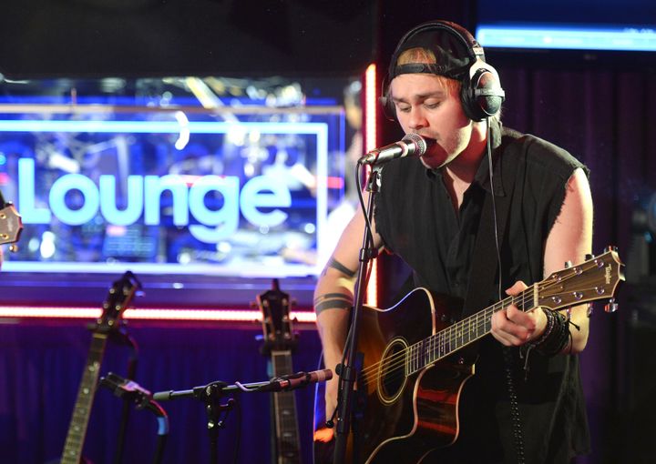 <strong>Ashton Irwin of 5 Seconds of Summer performs in the BBC Radio 1 'Live Lounge'</strong>