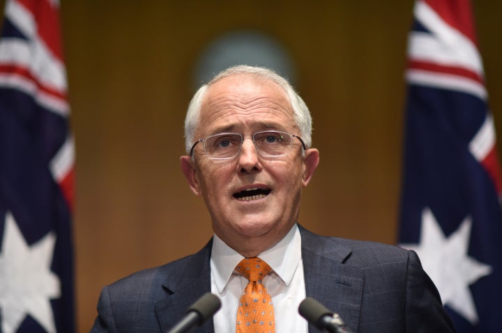 Australian Prime Minister Malcolm Turnbull speaks to the media during a news conference at Parliament House in Canberra, Aust