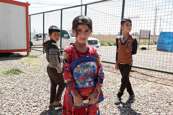 A new report from the Internal Displacement Monitoring Centre shows more than 40 million people around the world have been internally displaced by conflict and violence. Here, displaced children in Iraq. 