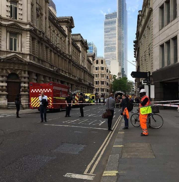 An Ammonia leak from an office fridge led to evacuations in central London