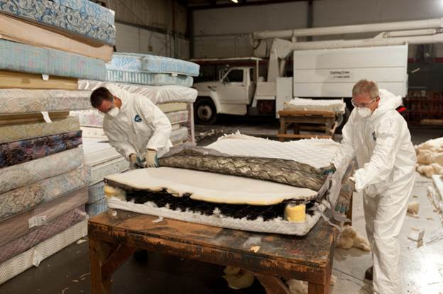 Changing lives and improving the environment: formerly incarcerated men reduce landfill waste by recycling mattresses www.spr