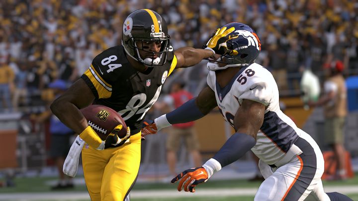 New ballcarrier moves in "Madden 17" may result in vicious Antonio Brown stiff-arms.