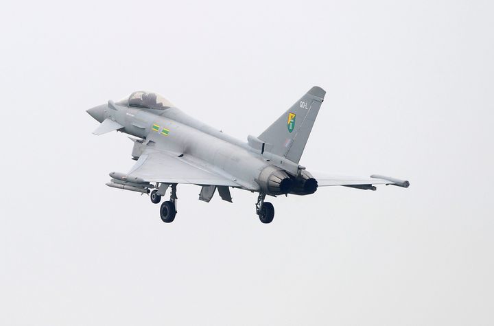 RAF Typhoons were scrambled to deal with what Michael Fallon has called an 'act of Russian aggression'