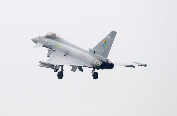 RAF Typhoons were scrambled to deal with what Michael Fallon has called an 'act of Russian aggression'